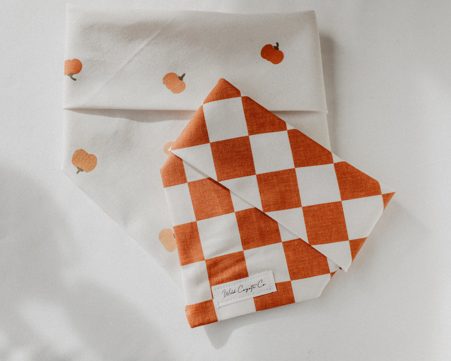 Rust checkered bandana